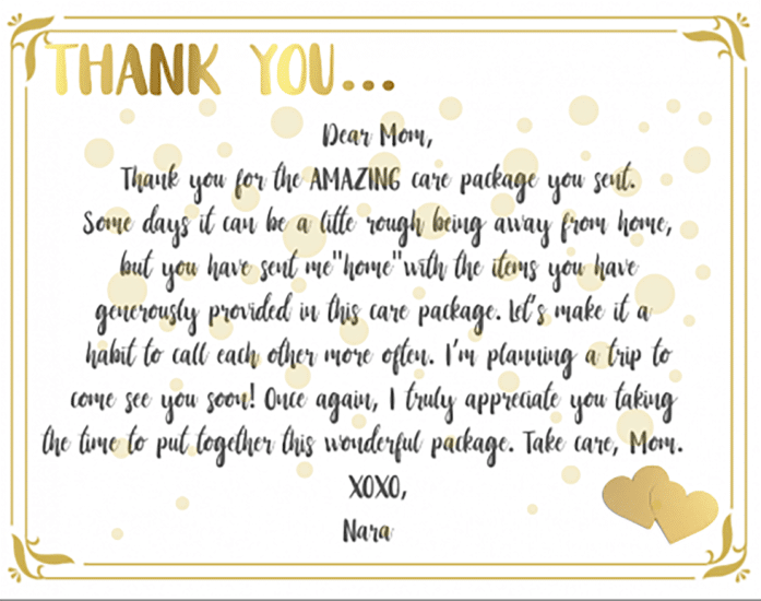 crafting the perfect thank you note