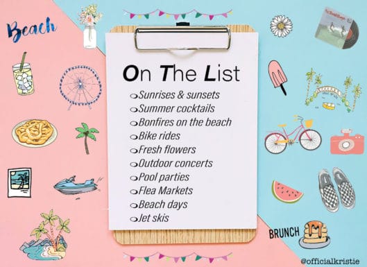 summertime bucket list