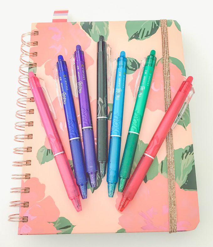 How To Use A Planner Effectively - Erasable Gel Pens