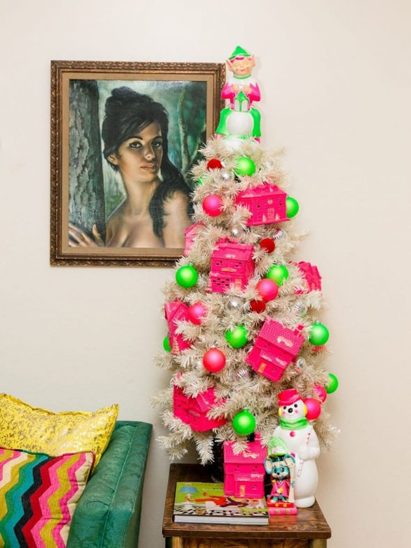 The Bright Neon Christmas Tree Theme