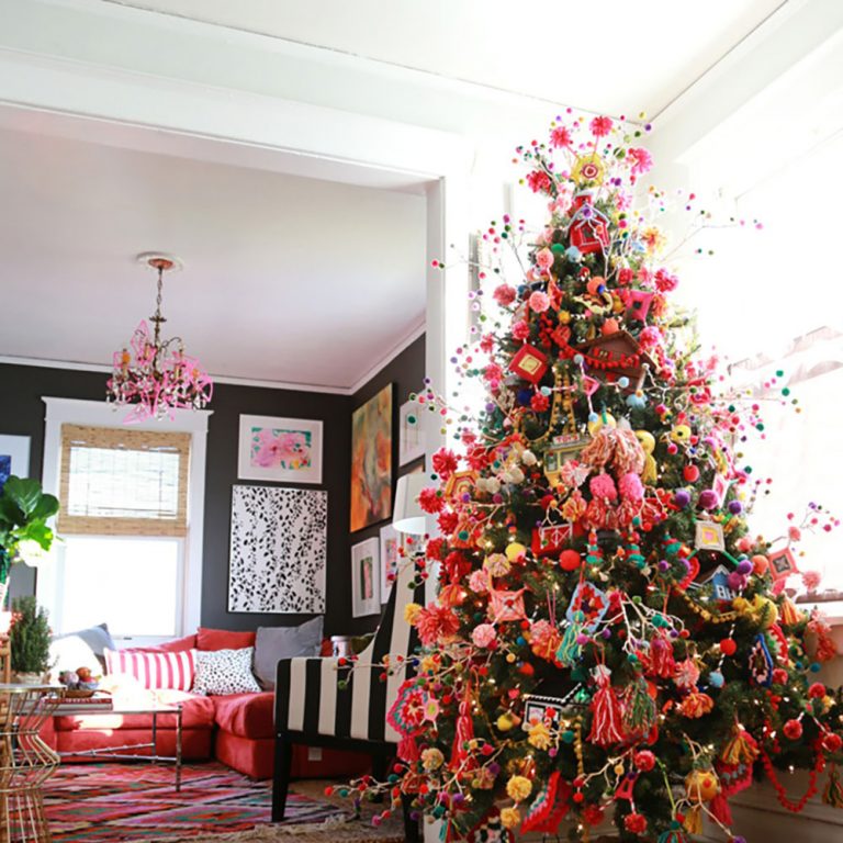 The Color Splash Bohemian Christmas Tree Theme