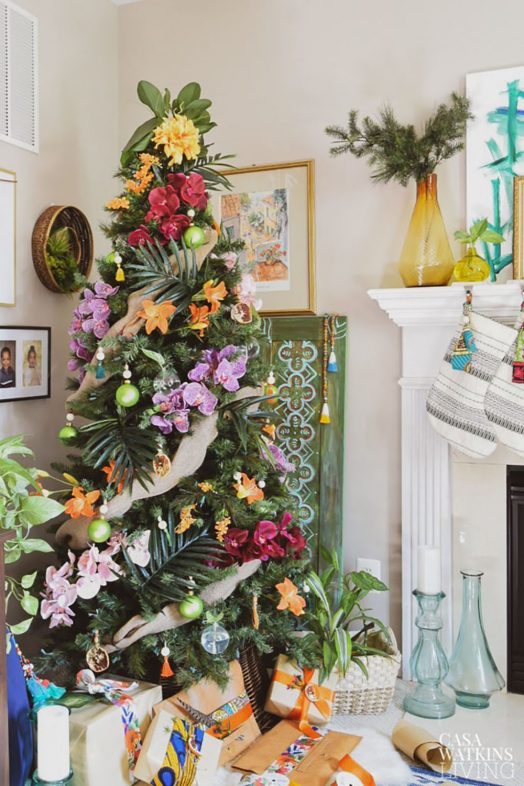The Enchanted Forest Floral Christmas Tree Theme
