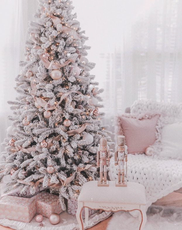 The Gilded Rose Gold Christmas Tree Theme