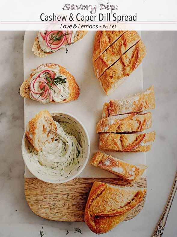 Plant-Based Recipes: Cashew & Caper Dill Spread from Love & Lemons