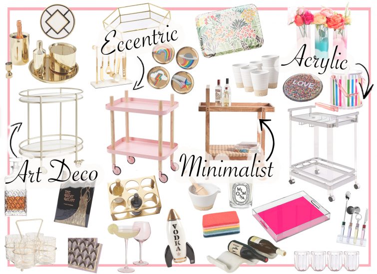4 Unique Ways to Style A Bar Cart