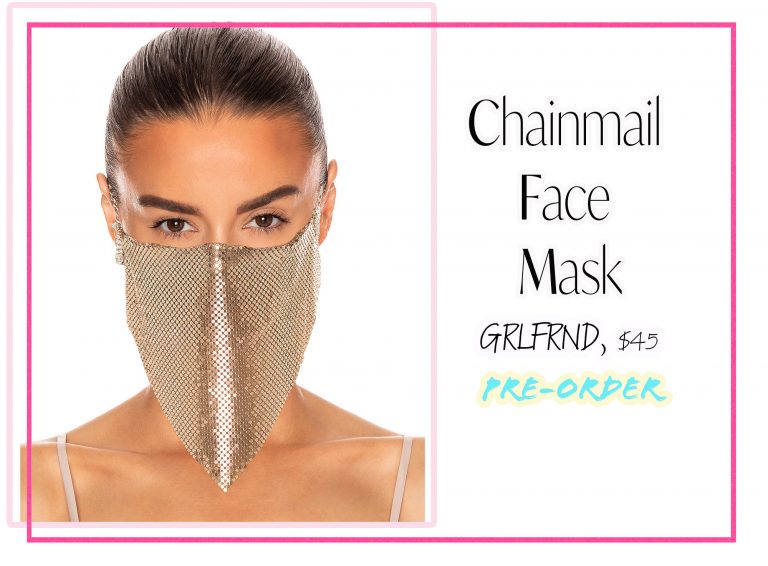 Cloth Face Coverings: Chainmail Face Mask by GRLFRND