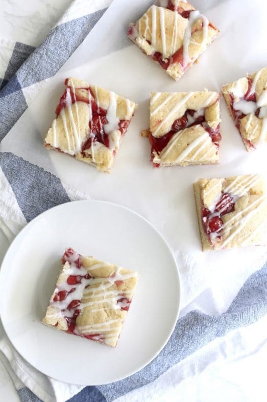 20 Picnic Recipes To Kick Off The Start of Summer: cherry pie bars
