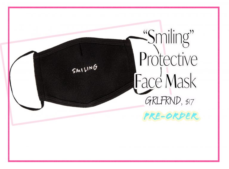 Cloth Face Coverings: "Smiling" Mask by GRLFRND