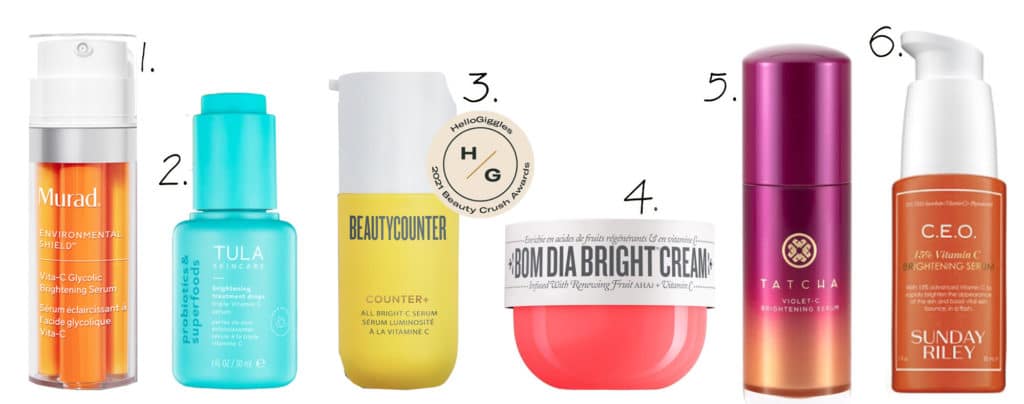 Vitamin C beauty product recommendations