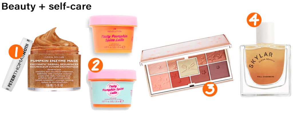 Fall pumpkin spice beauty products